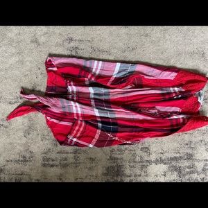 Flannel sleeveless tops